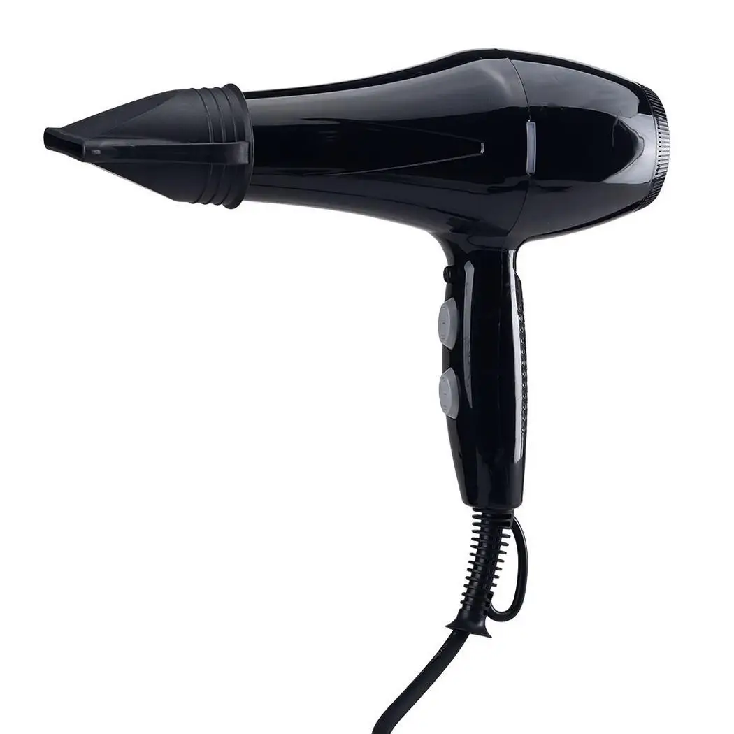 

2000W Powerful Professional Salon Hair Dryer with Two Air Concentrate Nozzles Electric Hairdryer Adjustable Wind Speed White