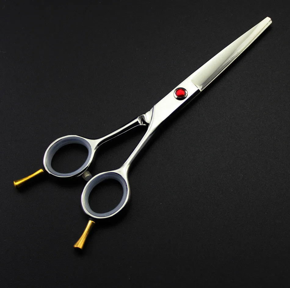 professional 5.5 inch Japan440c 9cr13 Two-tailed cutting shears barber cut hair scissors set hairdressing scissors Free shipping