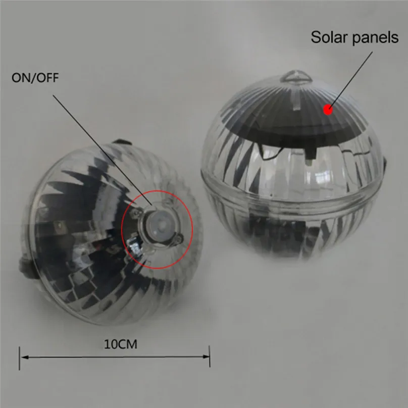 New Waterproof LED Solar Power Multi Color Changing Water Drift Lamp Floating Light Water Drifting Lamp #4J02 (7)