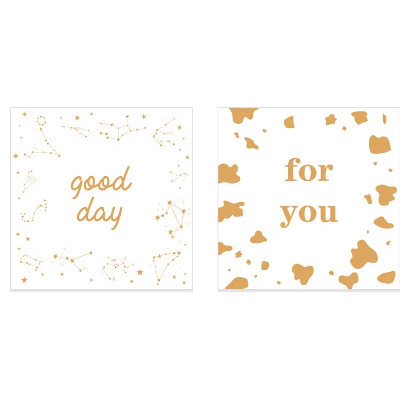  Printing Fold Greeting Card Gift Thank You Card with Envelope 6pcs/set for Festival Blessing Weddin - 33030551944