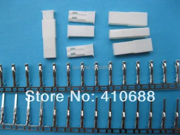 

300 Set JST 2 Pin Housing and Pin Connector Female & Male White Color