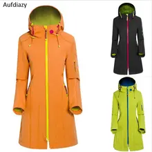 Aufdiazy, новинка, брендовая Длинная ветровка, ветрозащитная, водонепроницаемая, женская зимняя куртка, Спортивная, для кемпинга, пешего туризма, для улицы, флисовая куртка IM022