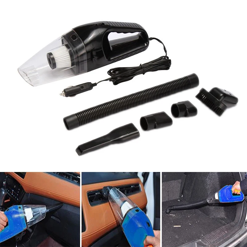 

Portable 5M 120W DC 12V Car Vacuum Cleaner Wet And Dry Dual Use 6 in 1 Super Suction Auto Vehicle Car Handheld Vacuums