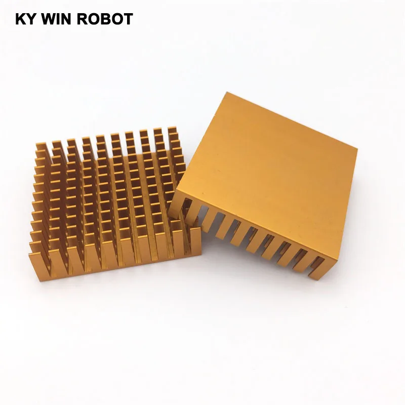 

2pcs 40x40x11mm Aluminum Heatsink IC RAM CPU HeatSink Radiator 40*40*11MM