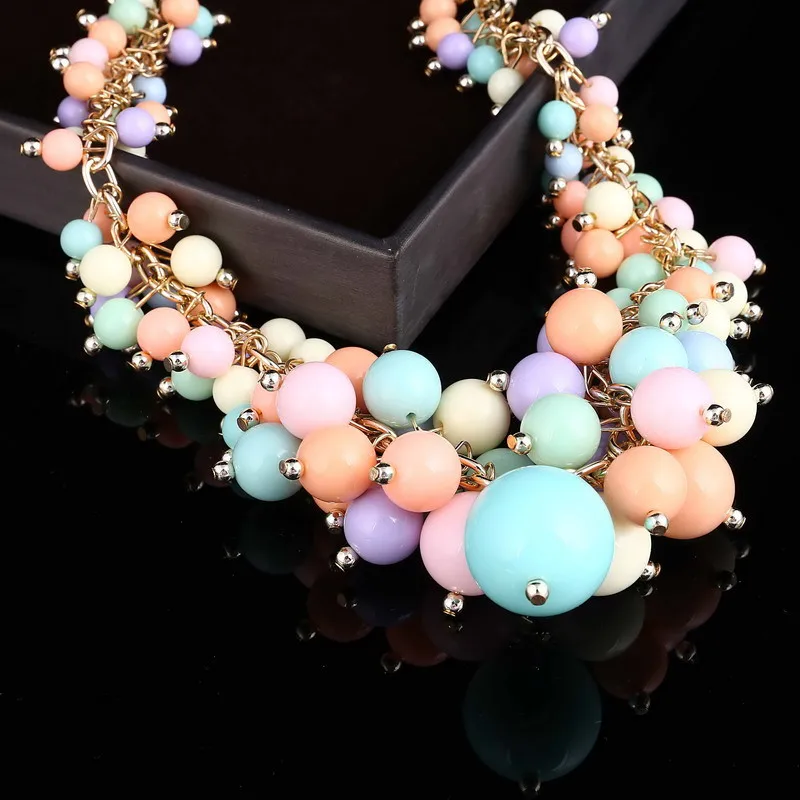 Богемное бисерное ожерелье s& Кулоны ожерелье Макси колье винтажное ожерелье ювелирные изделия bijoux массивное ожерелье для женщин