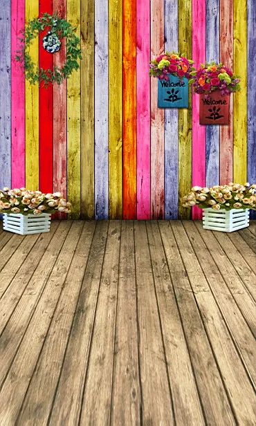 

New Arrival Background Fundo Wreath Wall Color 6.5 Feet Length With 5 Feet Width Backgrounds Lk 3708