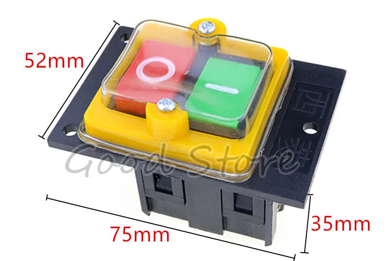 10A 380V KAO-5 WaterProof ON//OFF Push Button Motor Machine Drill SwitchPDH