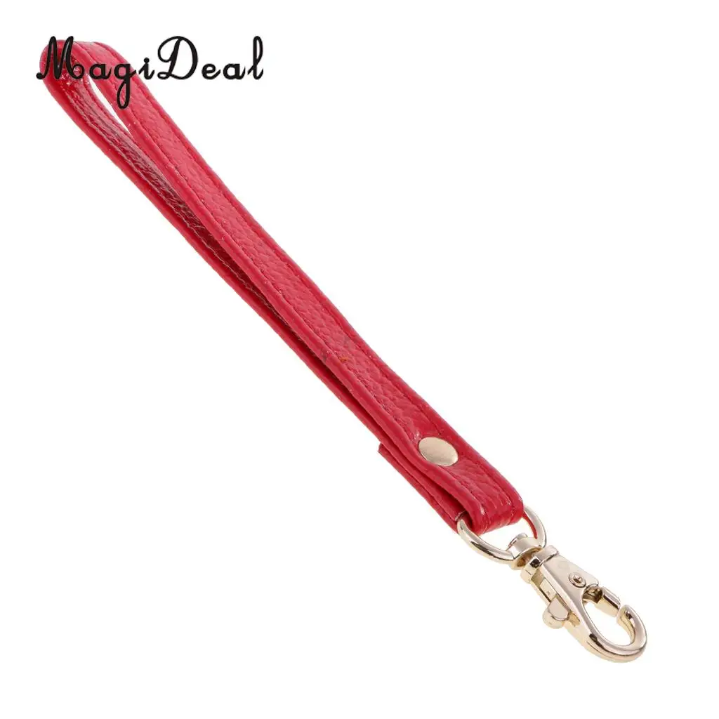 MagiDeal Simple Strap Design Genuine Leather Wristlet Wrist Bag Strap Replacements For Clutch Purse Handbags Parts