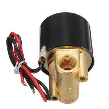 

New Style 1/4" DC12V BRASS SOLENOID VALVE WATER GAS NC -5 ~ 100C NEW
