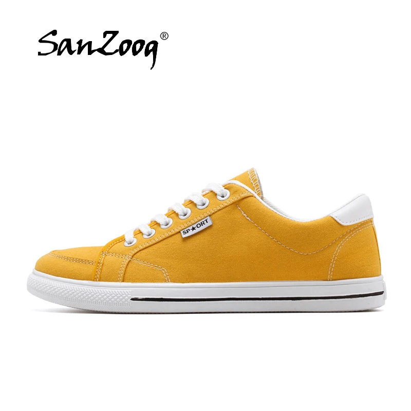 

Summer New Canvas Skater Shoes Casual Fashion Popular Street Shoes Flat Sneakers Men Vulcanized Shoes
