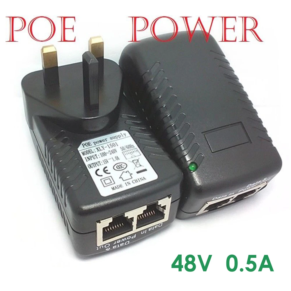 SOONHUA портативный 48V 0.5A 24W POE инжектор настенное зарядное устройство адаптер