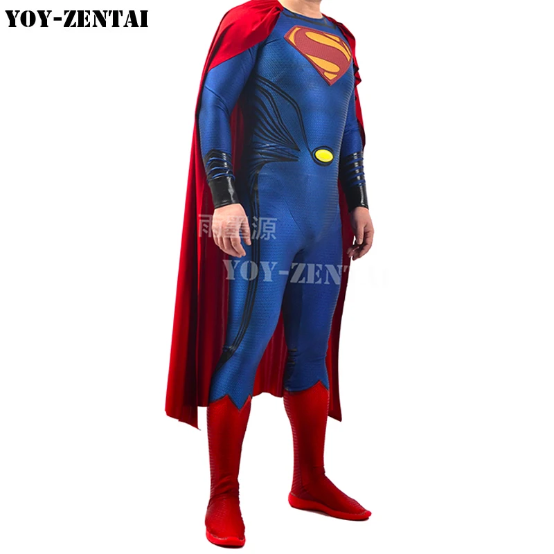

YOY-ZENTAI High Quality 3D Printing Embossed Superman Costume With Details