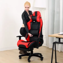 Multifunctional Fashion Boss Chair WCG Computer Gaming Chair Household Reclining Office Chair With Footrest Racing Seat