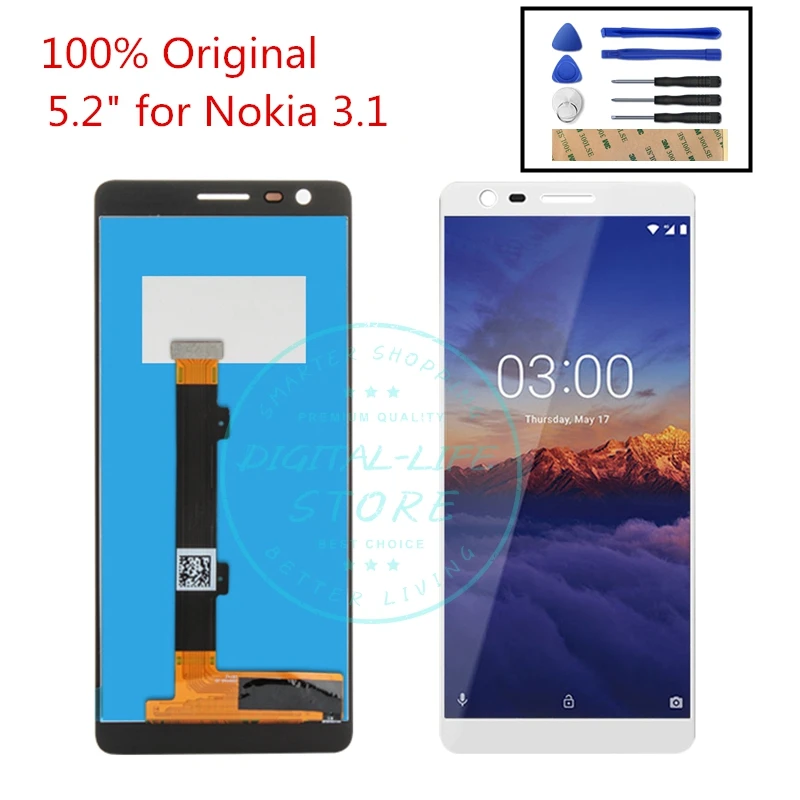 Оригинальный ЖК-дисплей для Nokia 3 1 с сенсорным экраном 5 2 дюйма TA-1049 дигитайзер в