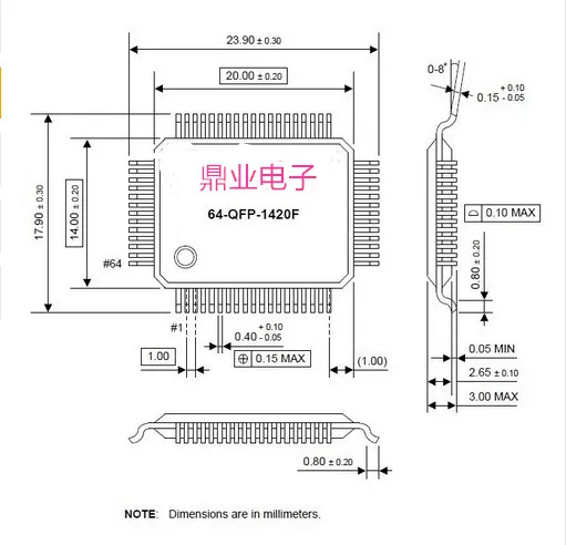 Раскладушка IC51-0644-820-2 интервал 1,0 мм TQFP64 YAMAICHI IC Сжигание сиденье адаптер Тесты ing сиденье Тесты гнездо Тесты скамья