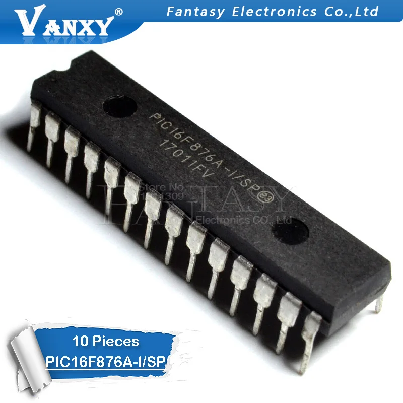 10 шт. Φ/SP DIP28 PIC16F876A DIP 16F876A DIP-28 новые и оригинальные микроконтроллеры для вспышки |