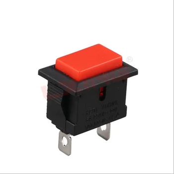 

FREE SHIPPING 10 Pcs AC 250V/6A 125V/10A 2 Pin SPST Red Button Momentary Rocker Switch 1NO PBS-101