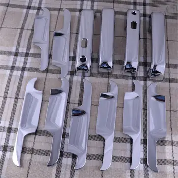 

DWCX Chrome Exterior Door Handle Cover Surrounds Trim Decoration Protector Fit for Ford F150 2015-2019 Accessories