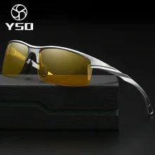 YSO очки ночного видения мужские алюминиевые магниевые поляризованные очки ночного видения для вождения автомобиля Рыбалка антибликовые 8213
