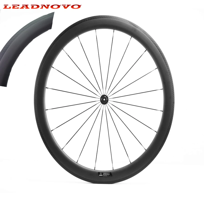 

LEADNOVO New Arrivals carbon road wheels 50mm 25mm width clincher UD black matte glossy K rim brake 700C cycling carbon wheels