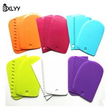 BXLYY Горячий инструмент для выпечки скребок 3 шт. крем пластиковый тесторассекатель прочный и простой в очистке формы для выпечки инструменты для украшения торта Bakeware.8z