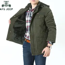 Плюс Размер 7XL 8XL брендовая зимняя верхняя одежда мужская куртка толстые хлопковые парки мужские военные мульти-карманы с капюшоном