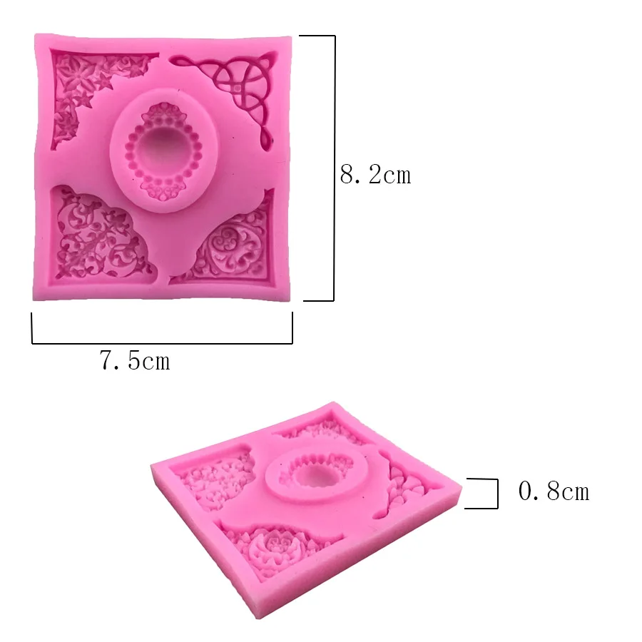 Aouke European lace series Shape Cake Mold Fondant Mold, For Jelly,Candy, Chocolate soap Mold, Decorating Bakeware M173