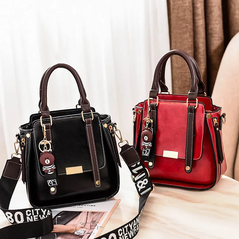 

Women Bag Vintage Messenger Bags Shoulder Handbag Women Top-Handle Crocodile Pattern Composite Bag Purse Wallet Leather