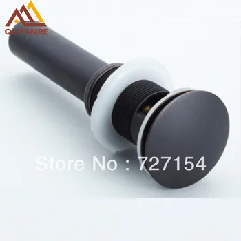

Blackened Bathroom Brass Pop Up Sink Drain Brass Pop-up Drain With Overflow Free Shipping