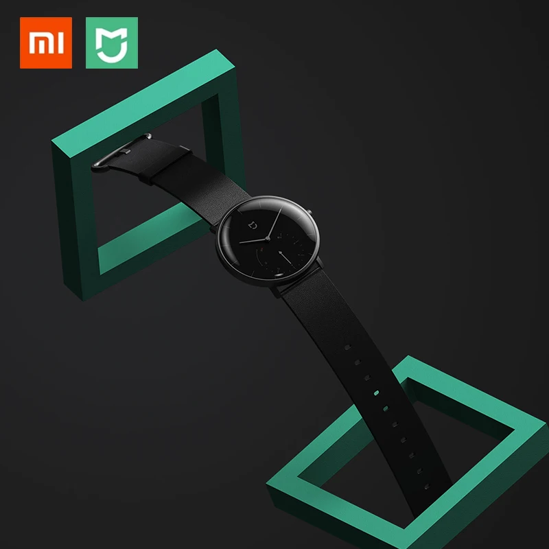 Оригинальные кварцевые часы Xiaomi Mijia с двойным циферблатом, водонепроницаемые умные часы с интеллектуальным напоминанием, Bluetooth 4,0 для Android IOS