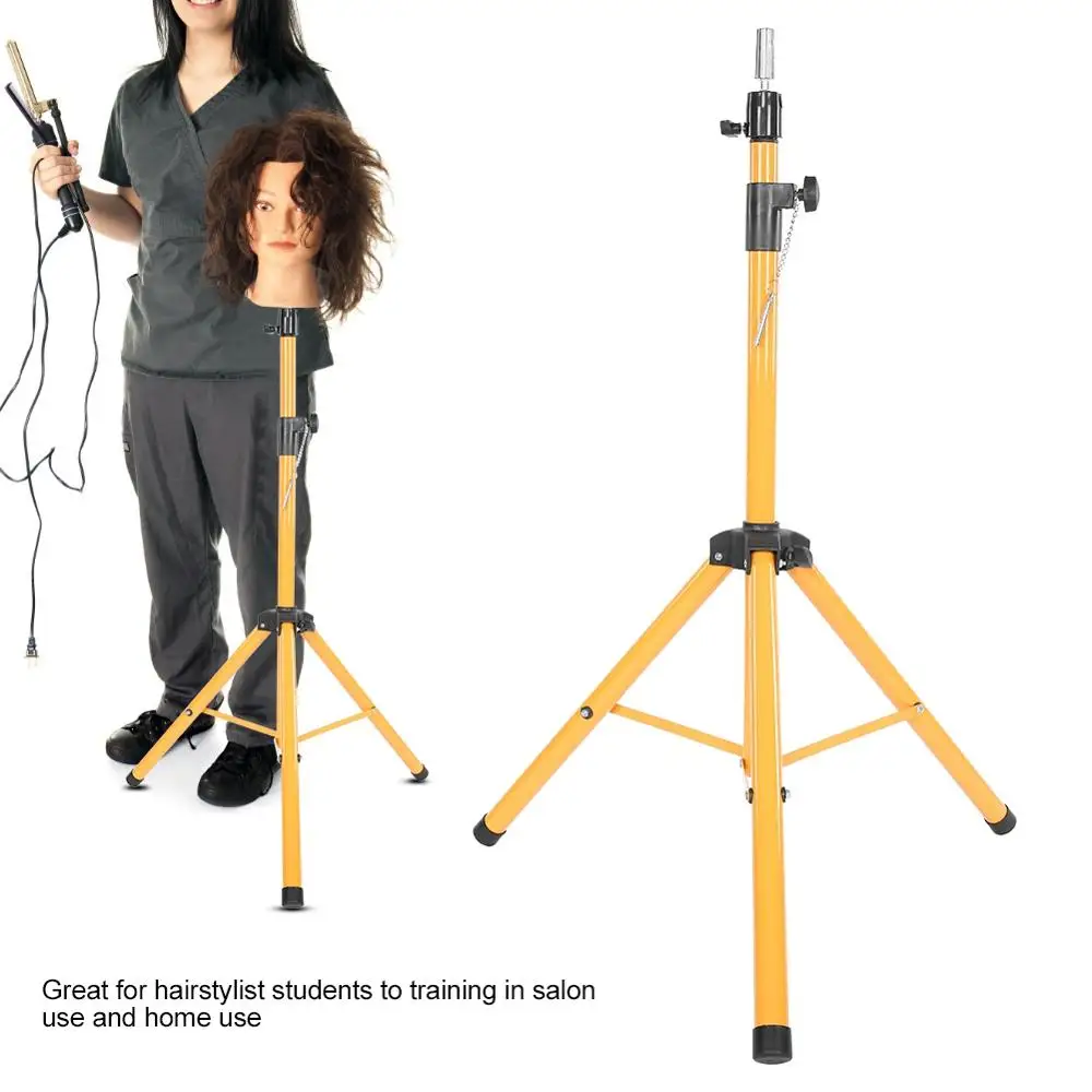 

Adjustable Wig Stand for Mannequin Training Head Holder Hairdressing Clamp Tripod Stand Holder Hair Stying Tool
