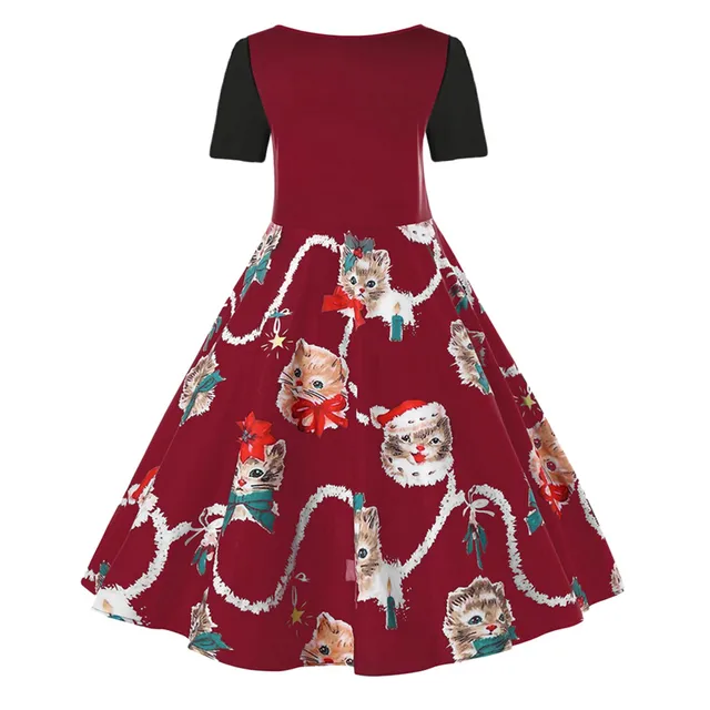 Elegant Women christmas dress Plus Size 5xl Fashion Christmas lovely