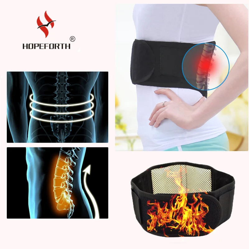 Lumbar Support Belt Adjustable Tourmaline Self heating Therapy