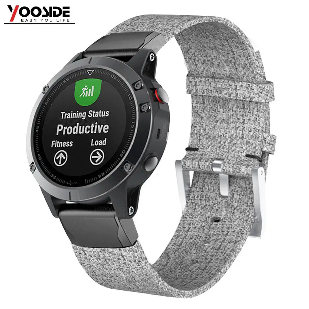 

YOOSIDE for Fenix 5X/5X Plus Quick Fit Sweatproof 26mm Nylon Replacement Band Strap for Garmin Fenix 3/D2 Charlie/ Descent Mk1