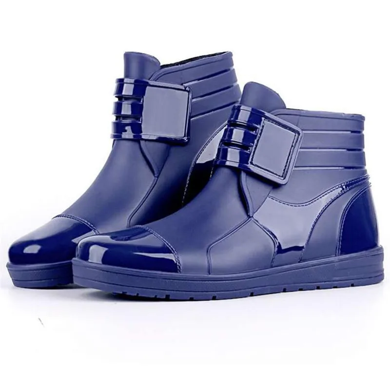 Mens ankle boots with velcro fastening Clearance