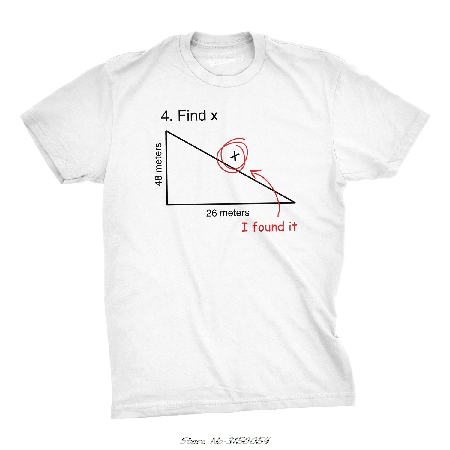 Find X Футболка забавная переменная Математика тест вопрос остроумный ответ футболка Повседневная футболка классная уличная одежда