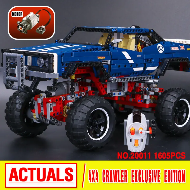 

lepin 20011 1605pcs technic remote control electric off-road vehicles Educational building block compatible 41999 birthday gifts
