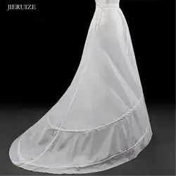 JIERUIZE 2 hoops A-Line Свадебная юбка кринолиновый подъюбник Нижняя юбка для свадебного платья свадебные аксессуары