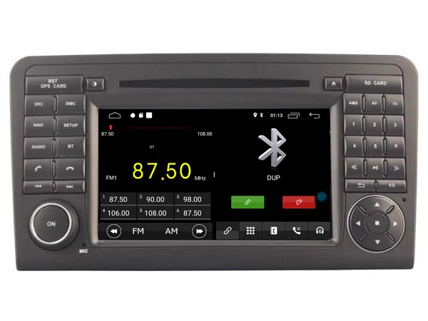 Top Navirider car dvd player multimedia car radio android 8.1 gps for MERCEDES-BENZ ML320/ML 350/ W164GL X164 GL320 with cnabus 5