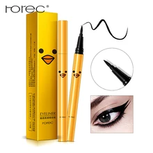 ROREC Make Up Eyeliner Pencil Waterproof water-resistant Longlasting Quick Dry easy to wear Silk Black Liquid eyeline pen