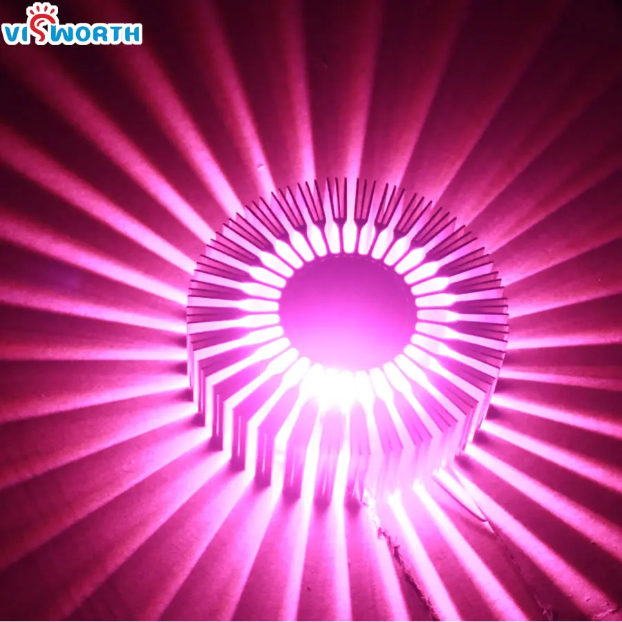 

Модный светодиодный настенный светильник, 3 Вт, Подсолнух, алюминиевый корпус, фоновый светильник, AC 110 В, 220 В, 240 в, декоративные лампы для спальни, гостиной