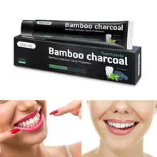 120g Bamboo Charcoal Toothpaste Teeth Whitening Natural Black Clean Care Oral Daily Use Oral Hygiene Dental Toothpaste TSLM2