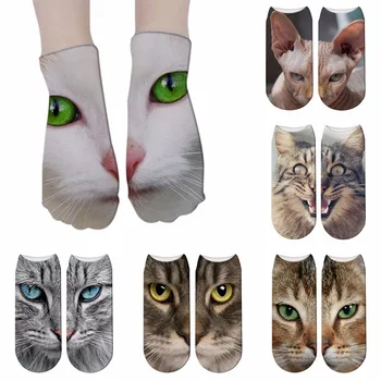 

New Cat Print Socks Cute Kawai Women Cotton Socks Women Funny Lovely Animal Pattern Casual Sock skarpetki 7ZJQ-ZWS40
