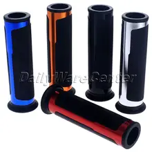 7 8 Handlebar Grips Motorcycle Aluminum Rubber Gel Hand Handle Grips Dirt Bike Pitbike Motorbike Handlebar