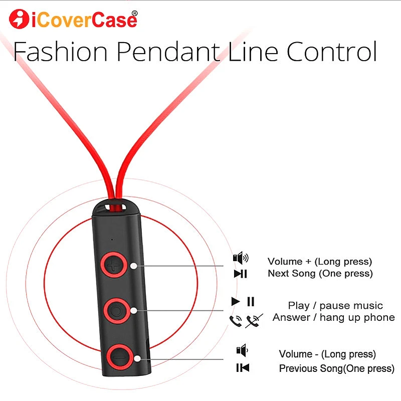 Smartphone Bluetooth Headphones Wireless Headphone Sports Earpiece Bass Earbuds Box Microphone For iPhone 6s 7 8 x 5s Case BT313