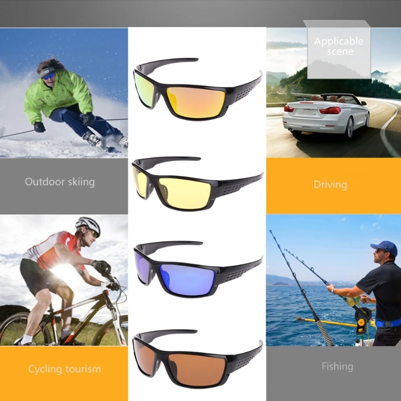 Мужские солнцезащитные очки, поляризационные, спортивные, для рыбалки, солнцезащитные очки, очки для рыбалки, велоспорта, поляризационные, для спорта на открытом воздухе, уф400, для мужчин