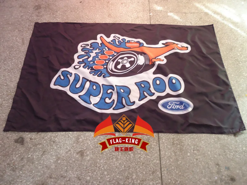 

super roo flag ,Ford banner 100% polyster 90*150 CM flag,flag king