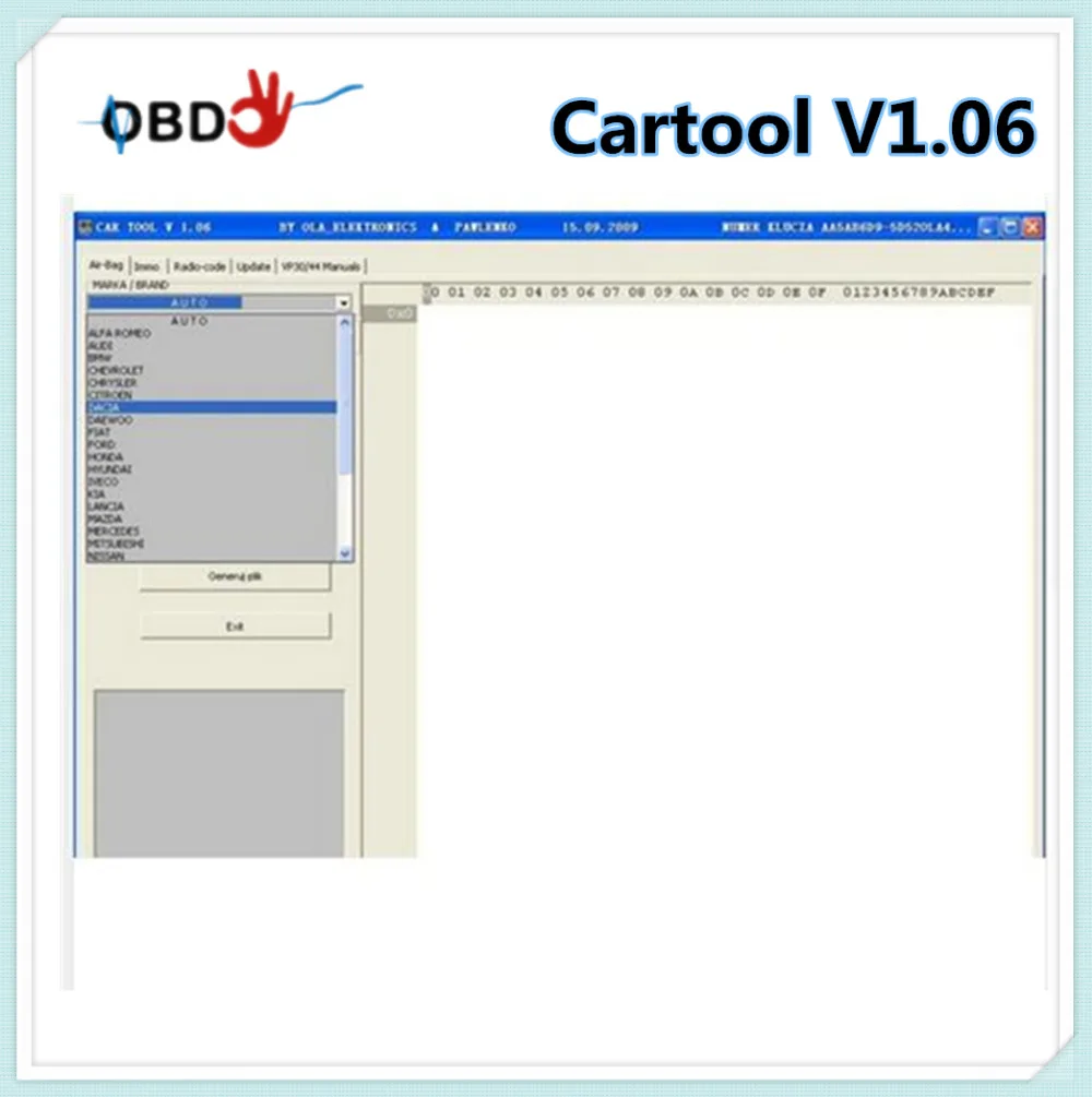 Prix pour Logiciel Cartool V1.06 pour Immo et Airbag Réinitialisation Outil De Voiture Logiciel Cartool V1.06 Prix pour Logiciel Cartool V1.06 pour Immo et Airbag Réinitialisation Outil De Voiture Logiciel Cartool V1.06