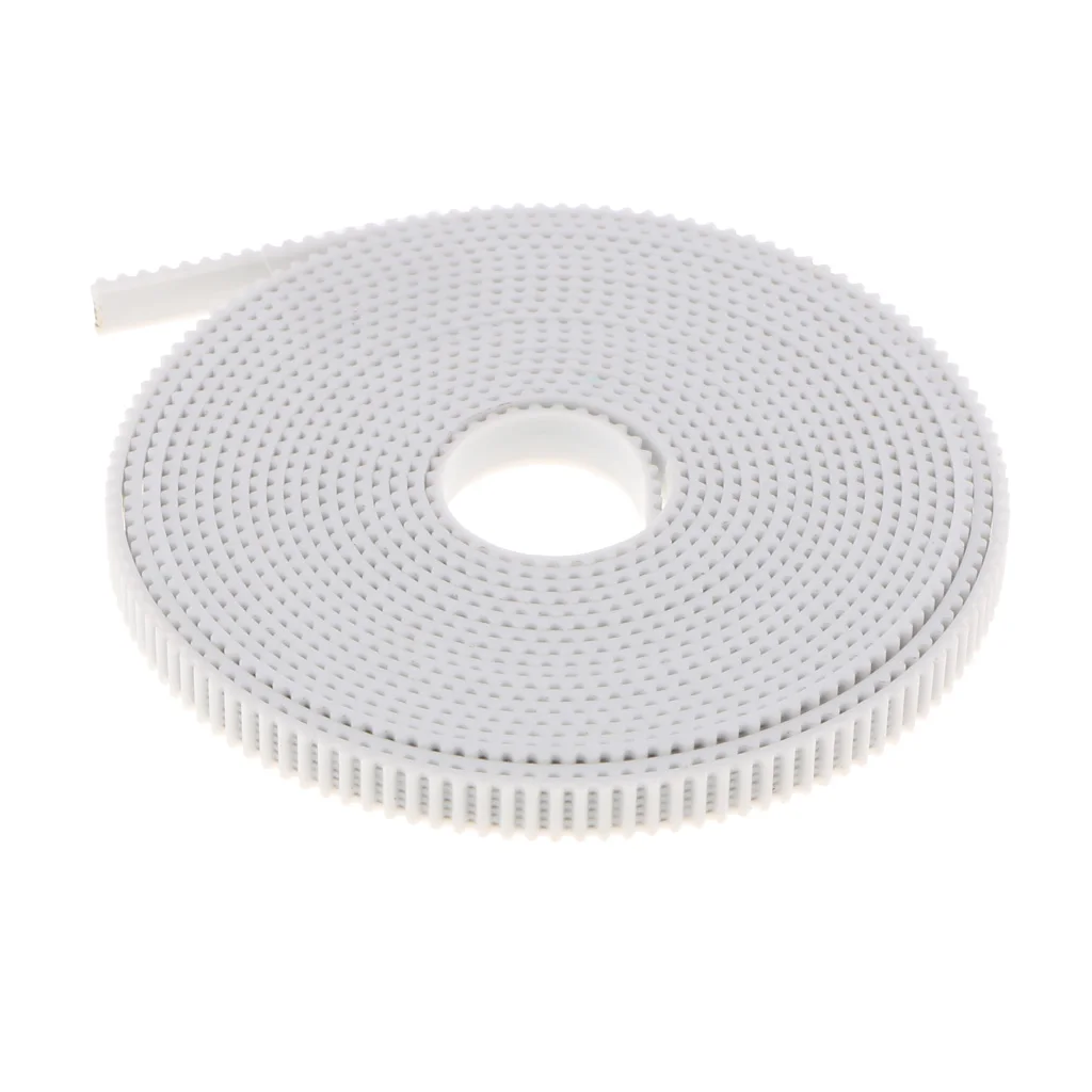 3meter/9.84ft GT2-6mm Fiber Reinforced Rubber Timing Belt for CNC Prusa i3 3D Printer White