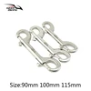316 Stainless Steel Scuba Diving Double Ended Hook BCD Snap Hook Clip Bolt kit Quick Draw 90MM/100MM/115MM for Diving Equipment. 1